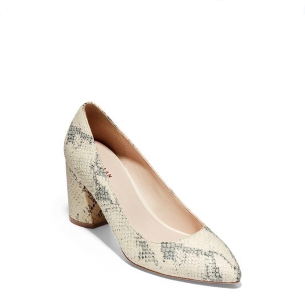 Cole Haan Snakeskin Print Pump